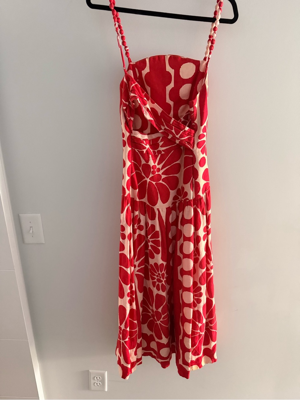 Farm Rio Palermo Red Sleeveless Dress M - Picture 7 of 8